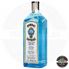Джин Bombay Sapphire 1.75L 40% светеща бутилка