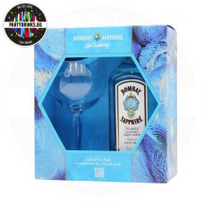 Джин Bombay Sapphire 700ml 40% с чаша
