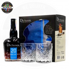 Ром Dictador 20 Years Old 700ml 40% с 2 чаши