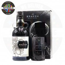 Ром The Kraken Black Spiced 1.0L 40% с чаша