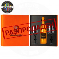 Бяло вино Lamborghini Grechetto Luxe 750ml 12.5% с 2 чаши в луксозна кутия