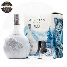 Коняк Meukow XO Ice Panter 700ml 40% с 2 чаши