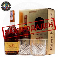 Коняк Remy Martin 1738 Royal 700ml 40% с 2 чаши