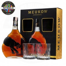 Коняк Meukow VS 700ml 40% с 2 чаши