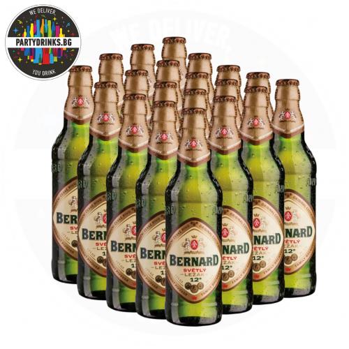 Бира Bernard Светла 12 20 бутилки х 500ml 4.9%