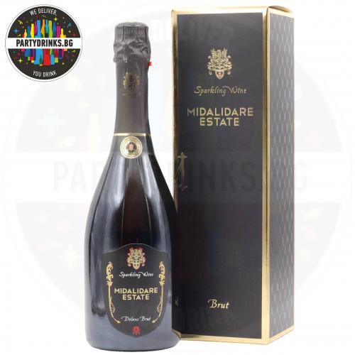 Пенливо вино Midalidare Deluxe Brut 750ml 12% с кутия