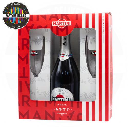 Просеко Martini Asti 750ml 8% с 2 чаши