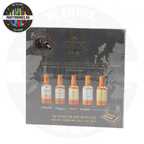 Шоколадови бонбони Anthon Berg Single malts Scotch collection 10 броя 155g