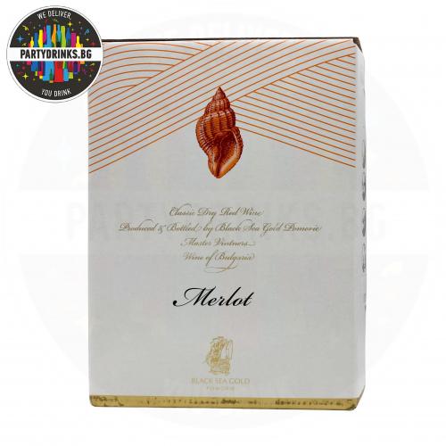 Червено вино Rakovina Merlot 3.0L 13% Bag in Box