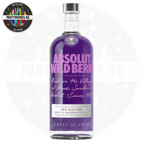 Водка Absolut Wild Berry 1.0L 38%