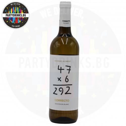 Бяло вино CORRECTO Sauvignon Blanc Bodegas Alcardet 750ml 12%
